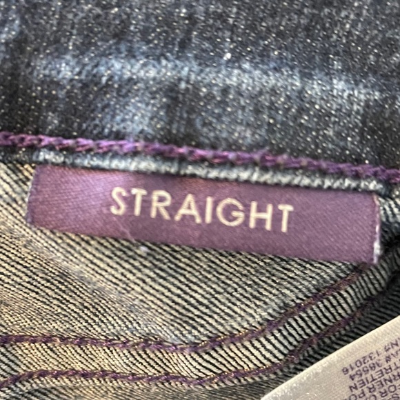 NYDJ Straight Leg Stretchy Lift Tuck Technology Mom Jeans Glitter Butt Pockets - Picture 12 of 16